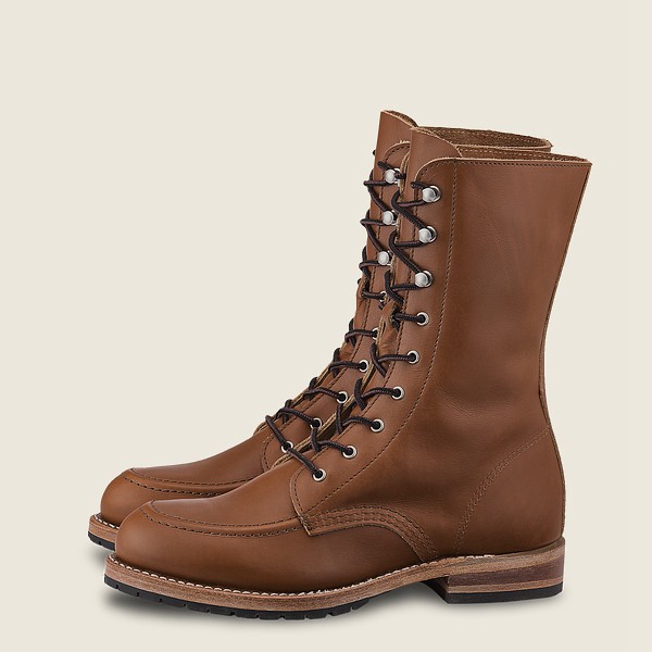 Red Wing Heritage Boots Brown - Red Wing Womens Gracie - Tall Boundary Leather - JYMCT-1479
